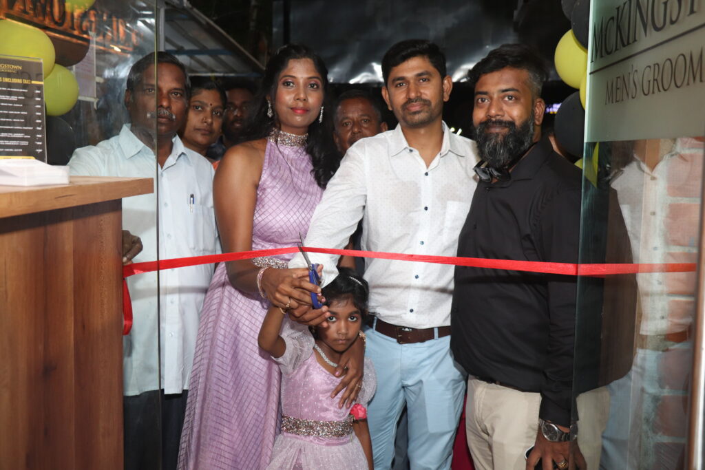 “MCKINGSTOWN” MEN’S GROOMING LAUNCHED BY M.M.RAJENDRAN AT PERUMBAKKAM