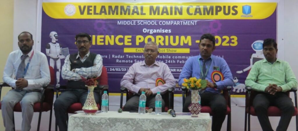 SCIENCE PORIUM -2023 HELD AT VELAMMAL