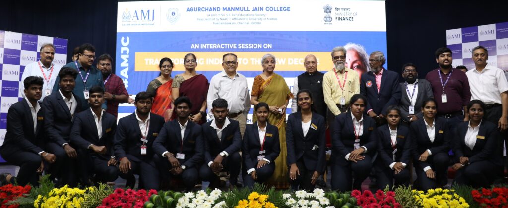 A.M. Jain College Hosts Interactive Session with Finance Minister Smt. Nirmala Sitharaman