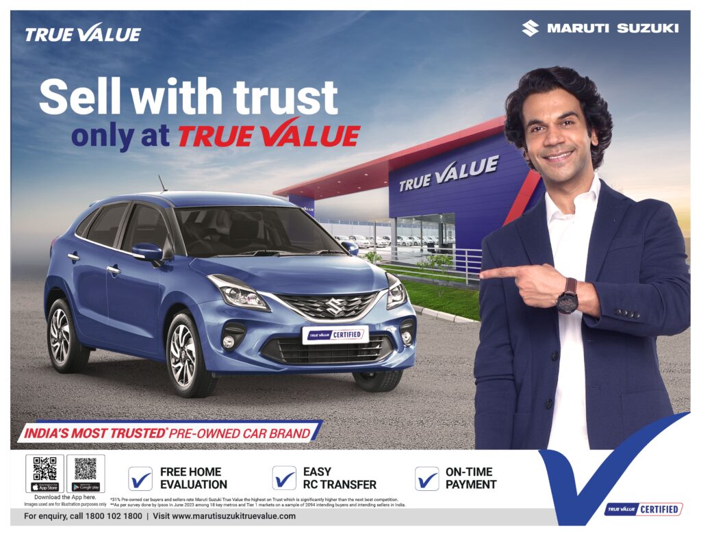 Maruti Suzuki True Value launches #SirfTrueValuePe campaign highlighting hassle-free car buying and selling experience