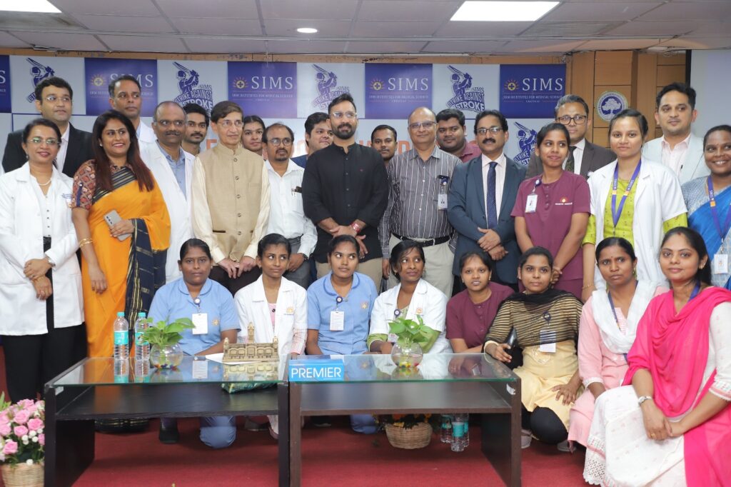 SIMS Hospital Join hands with Former Indian Cricketer Dinesh Karthik to Strike a Powerful Blow Against Stroke