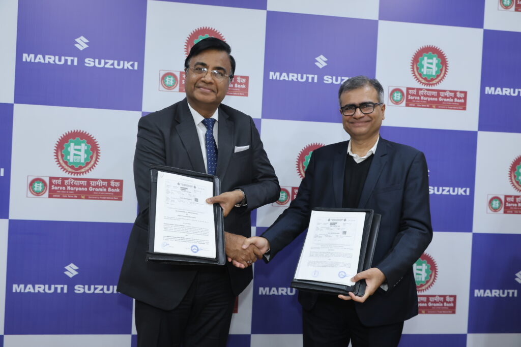 Maruti Suzuki partners with Sarva Haryana Gramin Bank