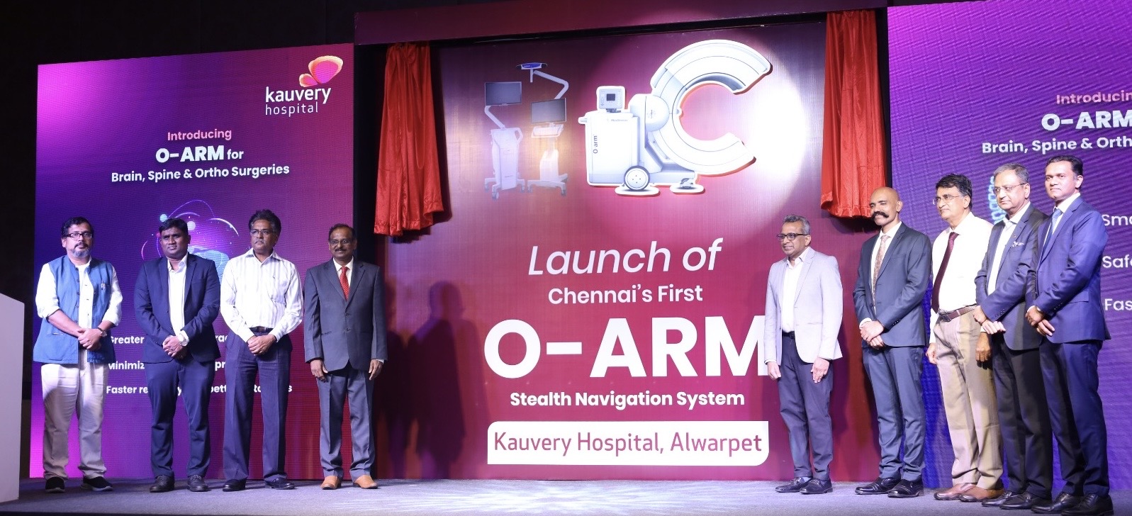 Chennai gets its first O-ARM with Navigation system for advanced brain, spine and orthopaedic surgeries at Kauvery Hospital