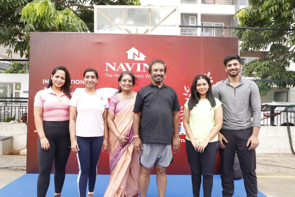 Medavakkam residents celebrate International Yoga Day at Navin’s Starwood Towers