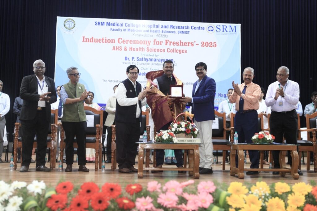 Dr. Nachiketa Rout on AHS & Health Sciences Colleges Induction at SRMIST-KTR