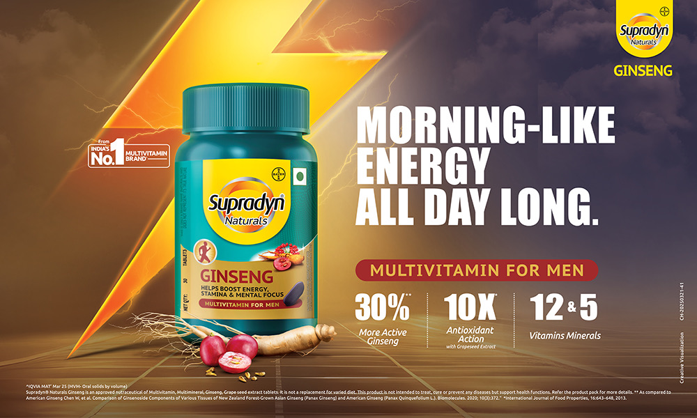 Bayer Launches Supradyn Naturals Ginseng: A First-Ever Multivitamin for Men Promising