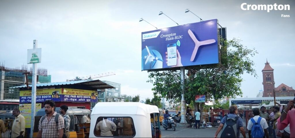 Crompton Reimagines Product Experience with Tech‑Powered, Interactive OOH at Chennai Central